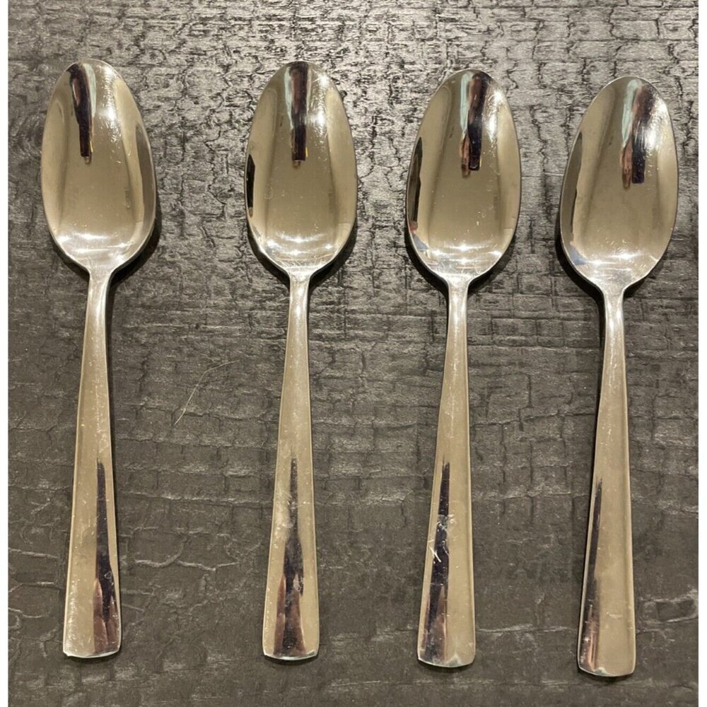 Oneida Stainless Steel Set Of 4 Tablespoons Spoon Square Bottom